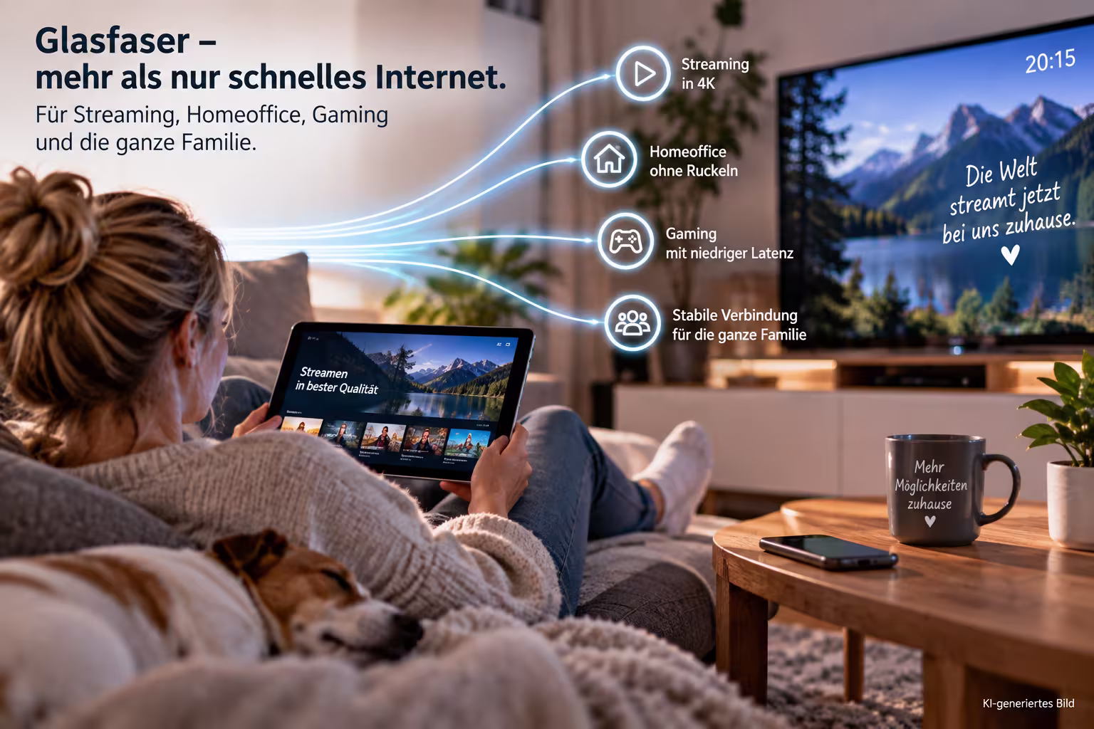 Geschwindigkeit eines Glasfaseranschlusses mit einem Speedtest überprüfen